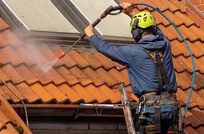 Démoussage et hydrofuge de toiture à Poumarous